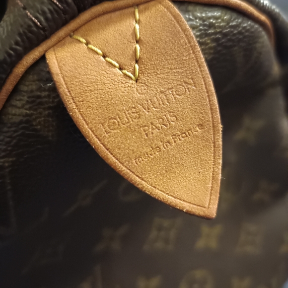 Chic 💖 Authentic LV Speedy 30 Brown Monogram Coated Canvas Classic Bag, EUC - Picture 14 of 16